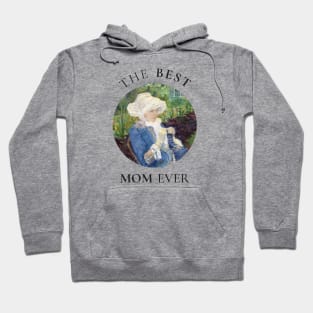 THE BEST KNITTING MOM EVER FINE ART VINTAGE STYLE MOTHER OLD TIMES Hoodie